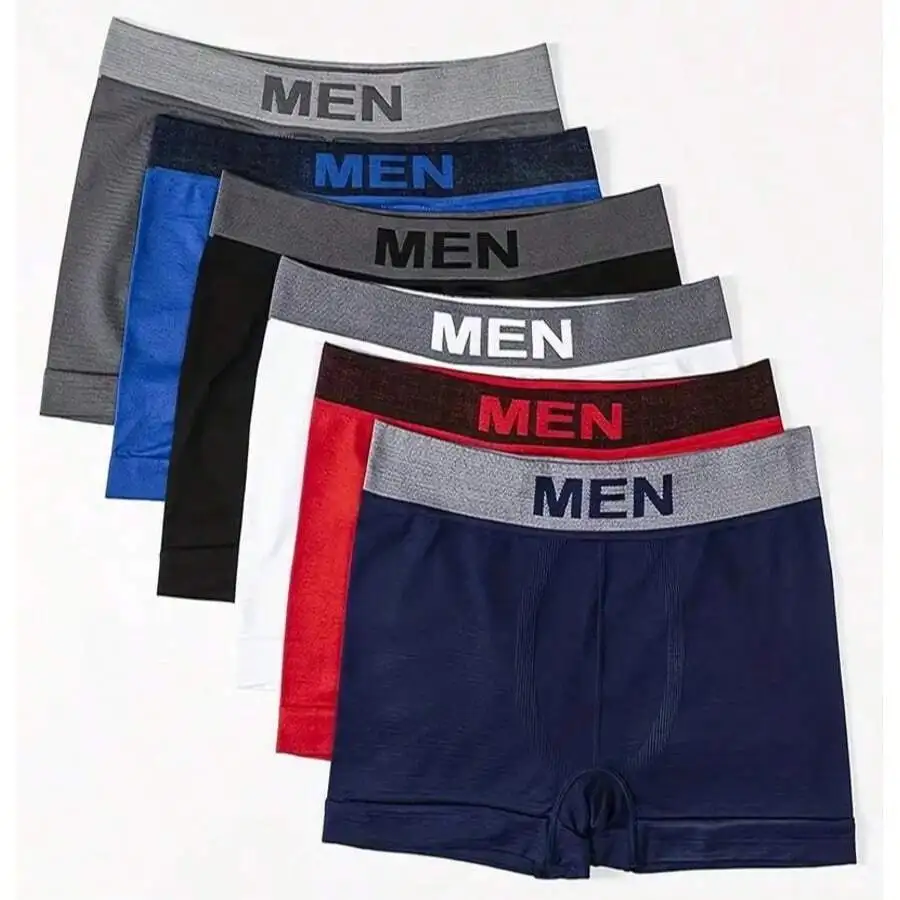 6pcs Mens Boxer Shorts Letter Print Breathable Elastic Underwear
6pcs Mens Boxer Shorts Letter Print Breathable Elastic Underwear