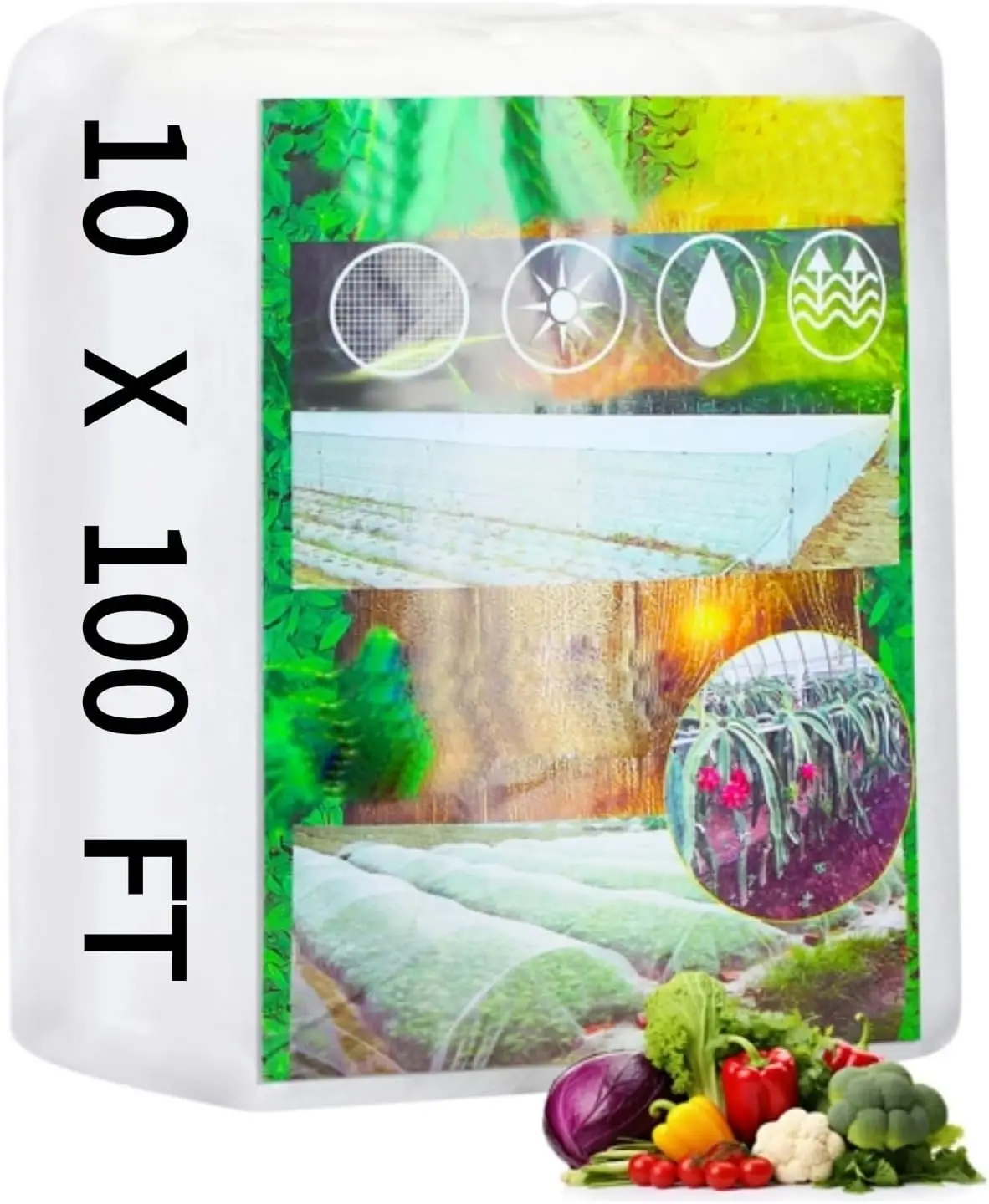 10 x 100 FT Garden Netting Ultra Fine Mesh Bird Barrier Insect Netting for Raised Bed Vegetables Fruits Flowers Trees, P
10 x 100 FT Garden Netting Ultra Fine Mesh Bird Barrier Insect Netting for Raised Bed Vegetables Fruits Flowers Trees, P