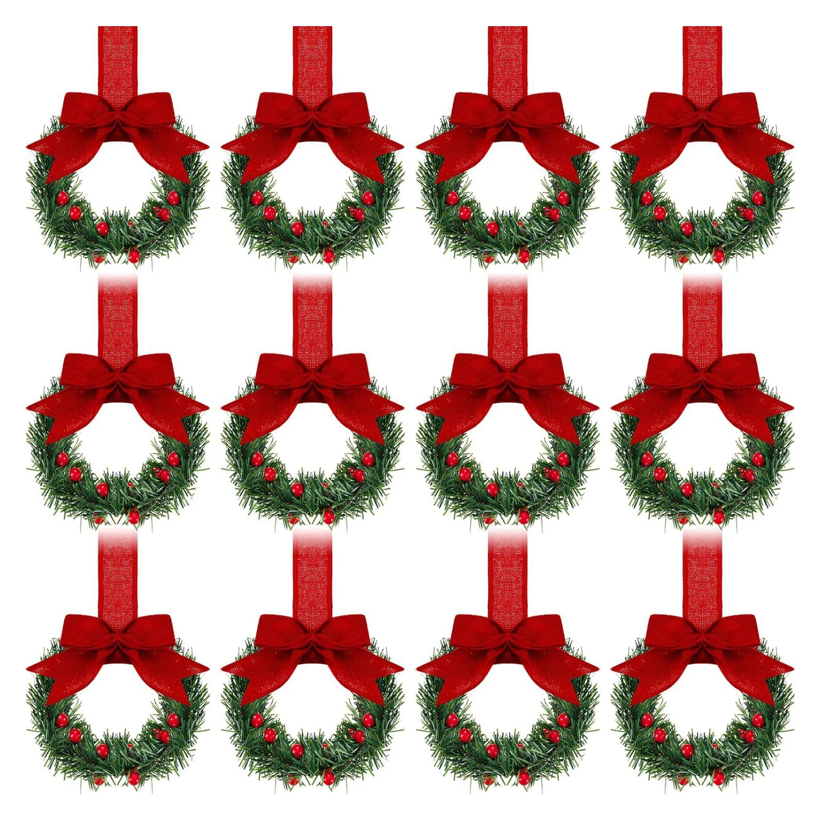 12Pcs Holiday Kitchen Wreath Decoration Mini Christmas Wreath With Ribbon Kitchen Cabinet Flower Wreath Christmas Decoration
12Pcs Holiday Kitchen Wreath Decoration Mini Christmas Wreath With Ribbon Kitchen Cabinet Flower Wreath Christmas Decoration