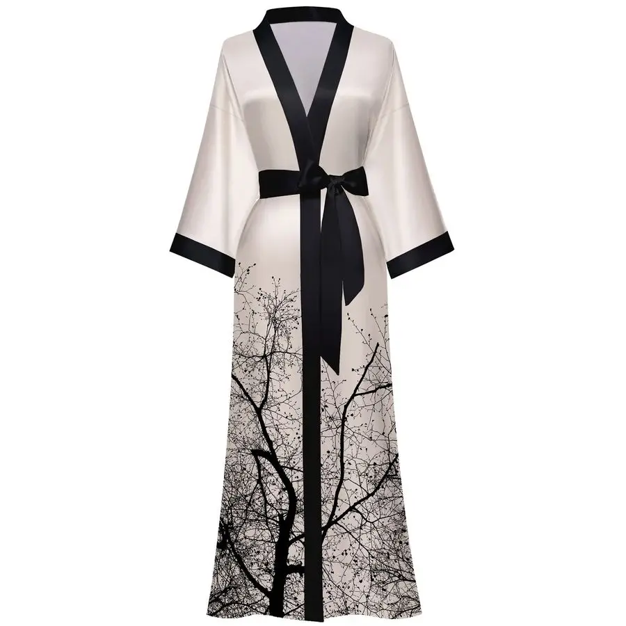 Floral Long Kimono Robe Long Satin Robe Long Silk Robe Ladies Kimonos Silky Bathrobe Cover Up, One Size
Floral Long Kimono Robe Long Satin Robe Long Silk Robe Ladies Kimonos Silky Bathrobe Cover Up, One Size