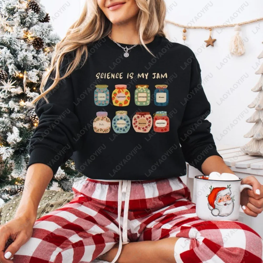 cience Is My Jam Sweatshirt Women Cute Science Jar Graphic Crew Neck Long Sleeve Fleece Top Funny STEM Teacher Student Gift
cience Is My Jam Sweatshirt Women Cute Science Jar Graphic Crew Neck Long Sleeve Fleece Top Funny STEM Teacher Student Gift