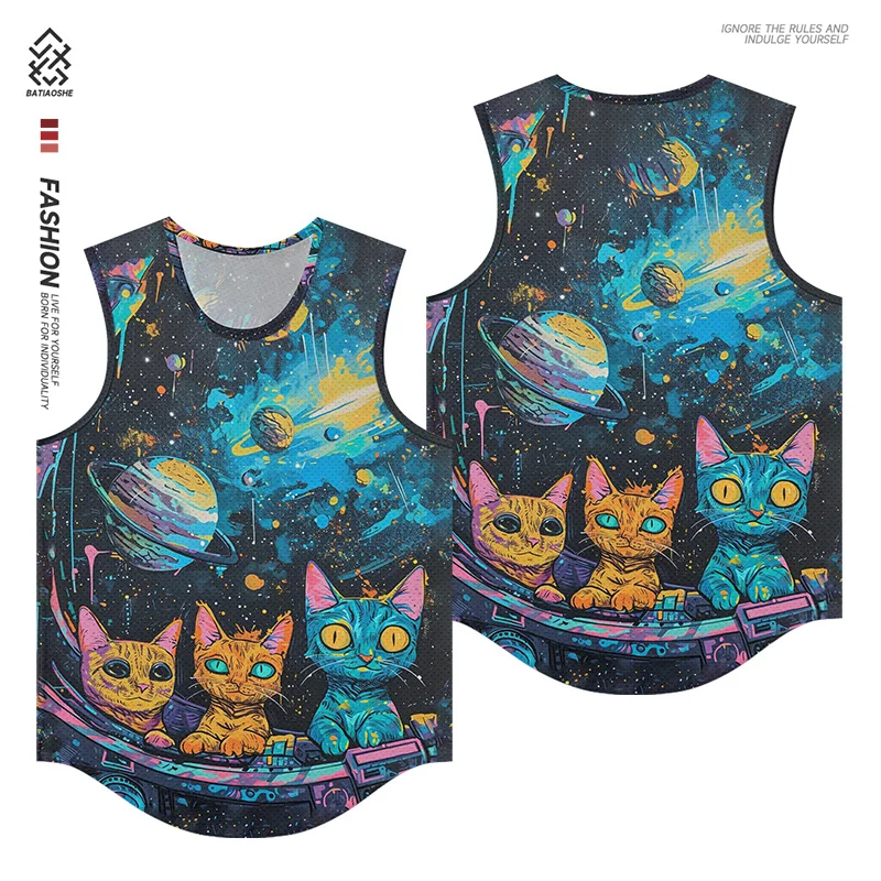 American Tide Brand Design Sense Weird Wind Kitten Pattern Casual Fashion Undershirt Men's T-shirt Top Trend Sports Quick-drying
American Tide Brand Design Sense Weird Wind Kitten Pattern Casual Fashion Undershirt Men's T-shirt Top Trend Sports Quick-drying