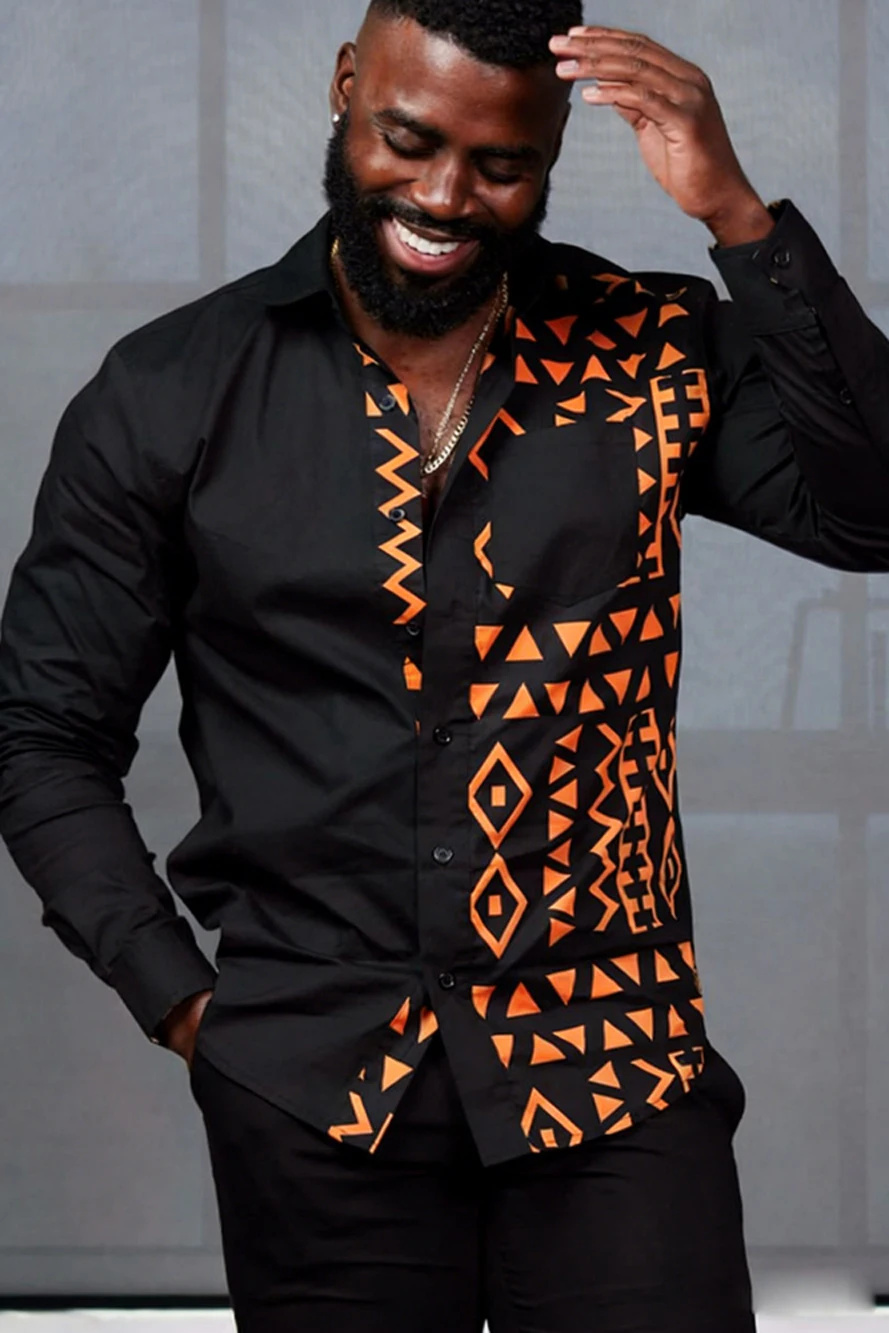 Мужская новая рубашка с геометрическим принтом высокой четкости, черная, для отдыха на Гавайях, для деловых встреч, из мягкой ткани, дизайнерская рубашка для мужчин
Мужская новая рубашка с геометрическим принтом высокой четкости, черная, для отдыха на Гавайях, для деловых встреч, из мягкой ткани, дизайнерская рубашка для мужчин