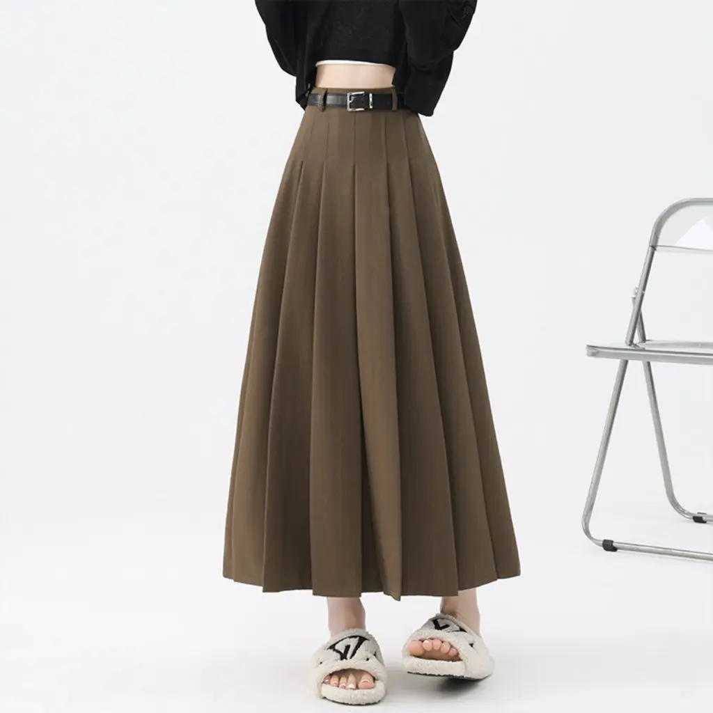 Jk High Waist Pleated Skirt for Women Autumn Winter Slimming Mid-Length Elegant Fashionable Belted Large Waist Suit
Jk High Waist Pleated Skirt for Women Autumn Winter Slimming Mid-Length Elegant Fashionable Belted Large Waist Suit