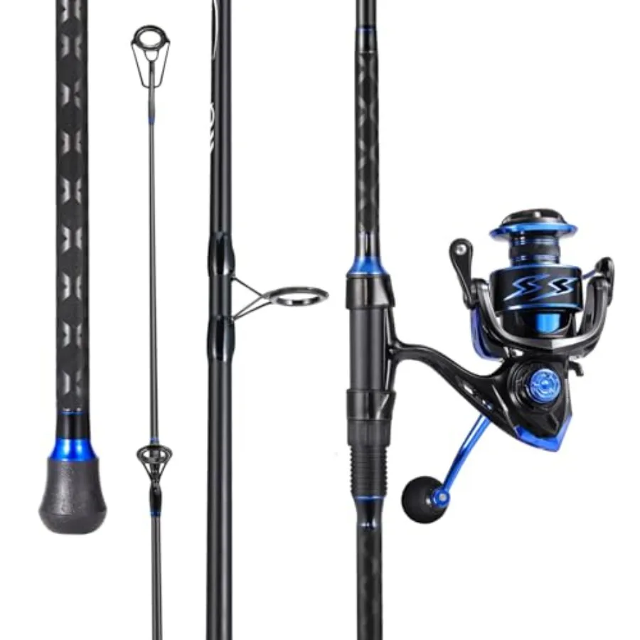 Surf Fishing Rod and Reel Combo 9/10/11/12ft 3-Piece Graphite Travel Rod 22LB Drag 6.2:1 Gear Ratio Reel Heavy Duty Saltwater S
Surf Fishing Rod and Reel Combo 9/10/11/12ft 3-Piece Graphite Travel Rod 22LB Drag 6.2:1 Gear Ratio Reel Heavy Duty Saltwater S