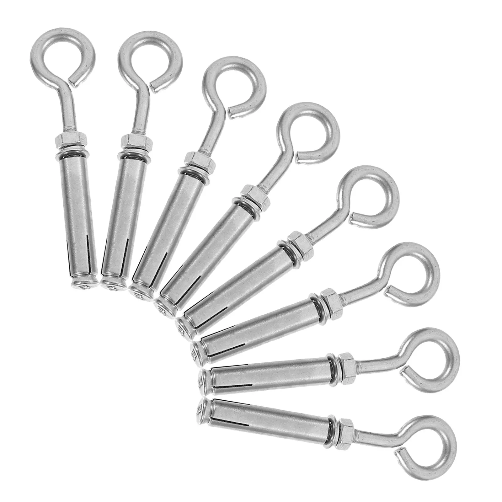 8Pcs Stainless Steel Expansion Bolt Screw Eyes M6 Concrete Eye Bolt Anchor Heavy Duty Wall Anchors for City Street Manhole Cover
8Pcs Stainless Steel Expansion Bolt Screw Eyes M6 Concrete Eye Bolt Anchor Heavy Duty Wall Anchors for City Street Manhole Cover