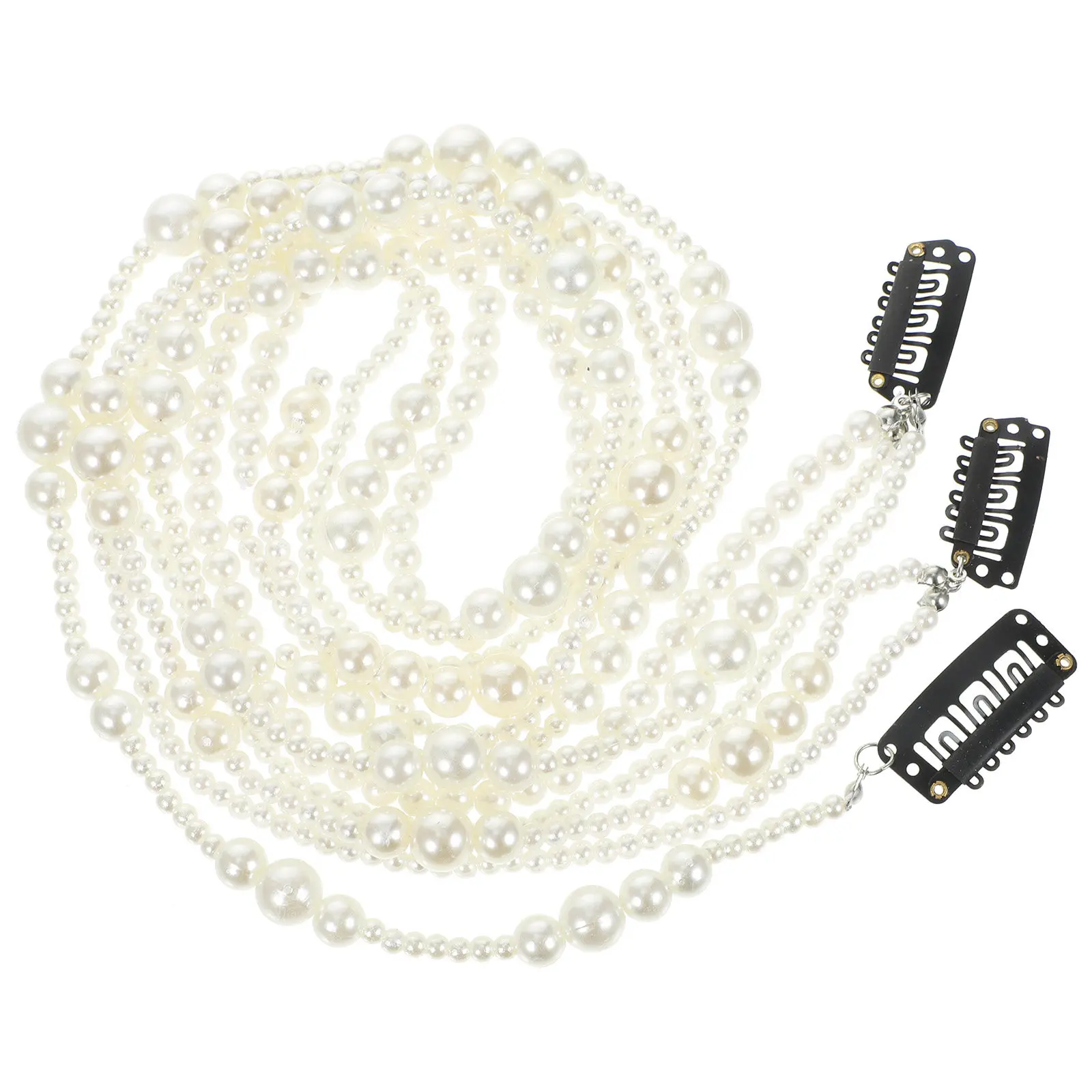 Набор из 3 жемчужных цепочек для волос: очаровательные накладные цепочки-клипсы для плетения кос, аксессуары для волос для женщин на особых случаев
Набор из 3 жемчужных цепочек для волос: очаровательные накладные цепочки-клипсы для плетения кос, аксессуары для волос для женщин на особых случаев