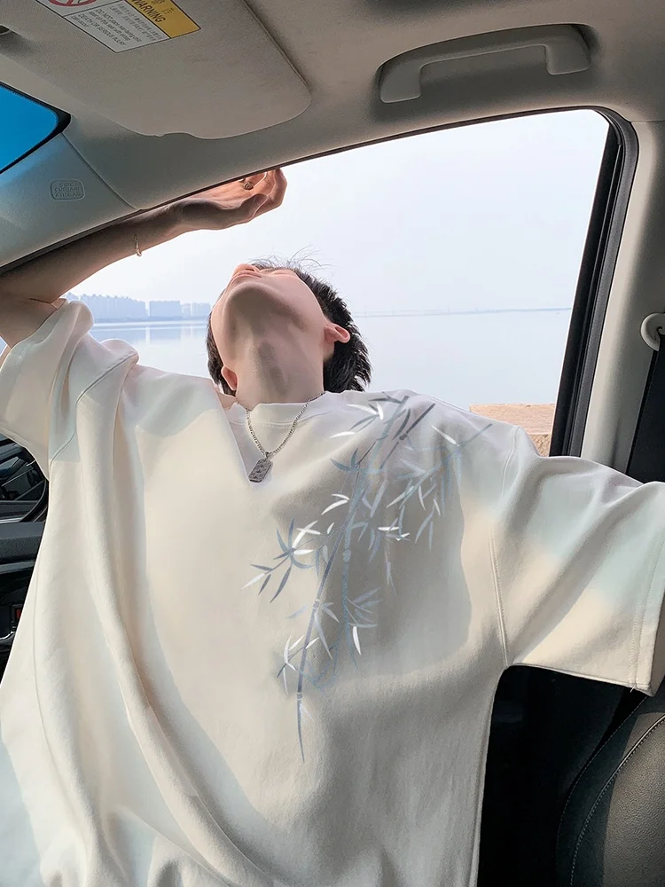 Новая хлопковая футболка с китайским бамбуковым принтом ort Sve, мужская летняя брендовая футболка Fan Heavyweight f Sve Body
Новая хлопковая футболка с китайским бамбуковым принтом ort Sve, мужская летняя брендовая футболка Fan Heavyweight f Sve Body