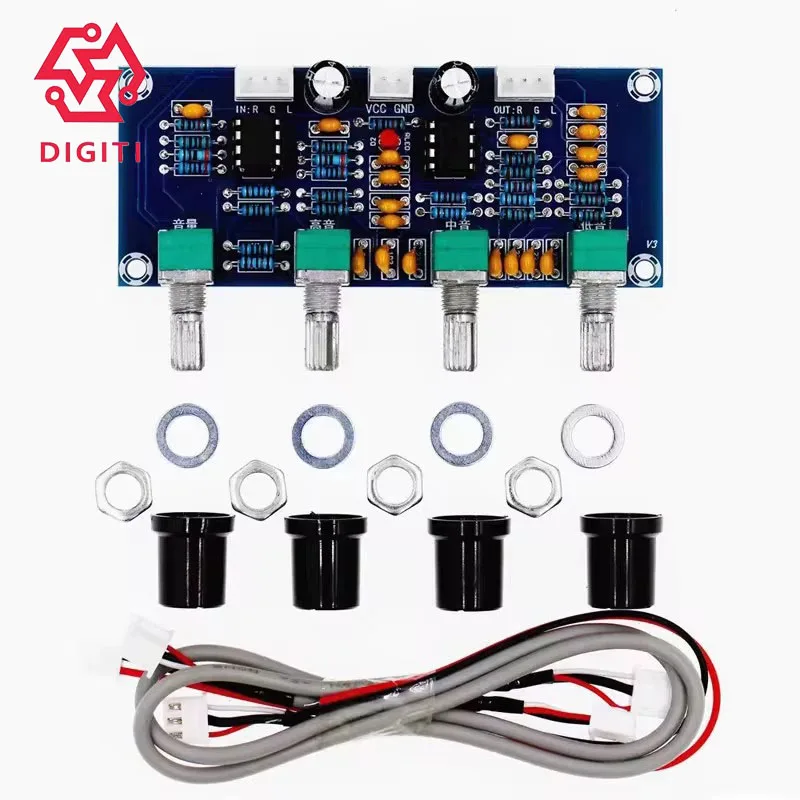 XH-A901 Digital Audio Tone Control Board (Preamp Module for Amplifier, Bass/Treble Adjustment, DC Power)
XH-A901 Digital Audio Tone Control Board (Preamp Module for Amplifier, Bass/Treble Adjustment, DC Power)