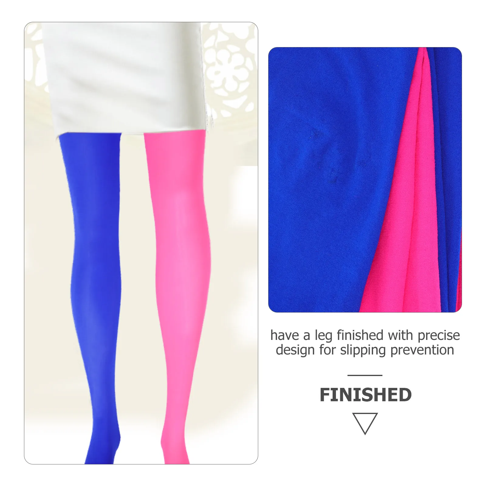 Two-color Asymmetrical Stockings Multicolored Tights Sexy Silk Socks Women Long Leggings Easy Gift
Two-color Asymmetrical Stockings Multicolored Tights Sexy Silk Socks Women Long Leggings Easy Gift