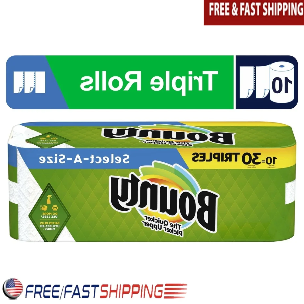 Бумажные полотенца разных размеров, 10 тройных рулонов, тканевые перфорированные листы, 1350, общие листы, идеальные сообщения, впитывающие средства для уборки кухни
Бумажные полотенца разных размеров, 10 тройных рулонов, тканевые перфорированные листы, 1350, общие листы, идеальные сообщения, впитывающие средства для уборки кухни