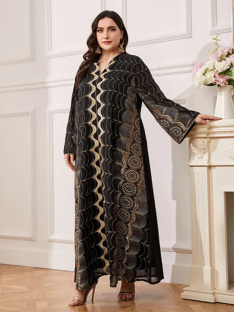 Dresses For Women 2024 Plus Size Women's Embroidery Long-Sleeved Muslim Women's Dress Casual Long Islamic Turkey Fashion Dress
Dresses For Women 2024 Plus Size Women's Embroidery Long-Sleeved Muslim Women's Dress Casual Long Islamic Turkey Fashion Dress