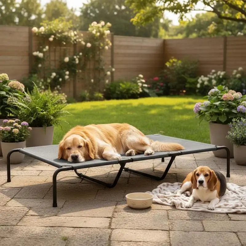 Dog Bed Outdoor, Elevated Dog Bed for Large Dogs, with Washable Mesh Steel Frame, 152 X 94 X 23 Cm, Grey
Dog Bed Outdoor, Elevated Dog Bed for Large Dogs, with Washable Mesh Steel Frame, 152 X 94 X 23 Cm, Grey