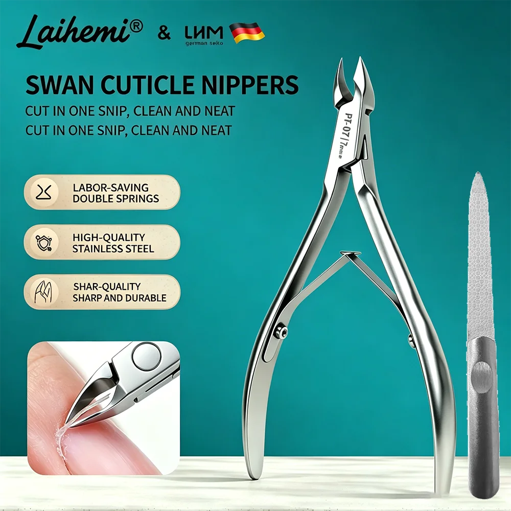 Swan Cuticle Nippers, 45° Bevelled Blade One-Cut Clean Trimming Dead Skin Nipper
Swan Cuticle Nippers, 45° Bevelled Blade One-Cut Clean Trimming Dead Skin Nipper