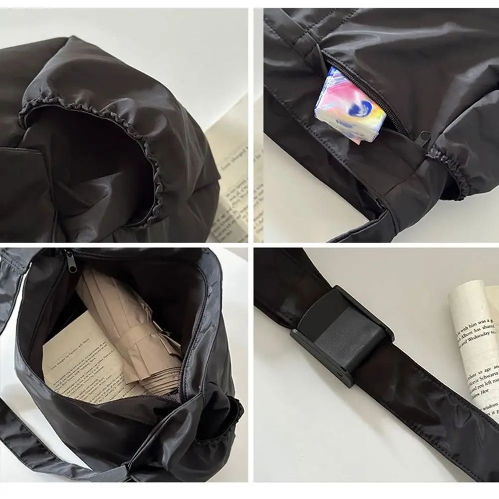 Large-capacity Casual Shoulder Bag Solid Color Zipper Closure Nylon Tote Bag Portable Adjustable Sports Messenger Bag Commuting
Large-capacity Casual Shoulder Bag Solid Color Zipper Closure Nylon Tote Bag Portable Adjustable Sports Messenger Bag Commuting