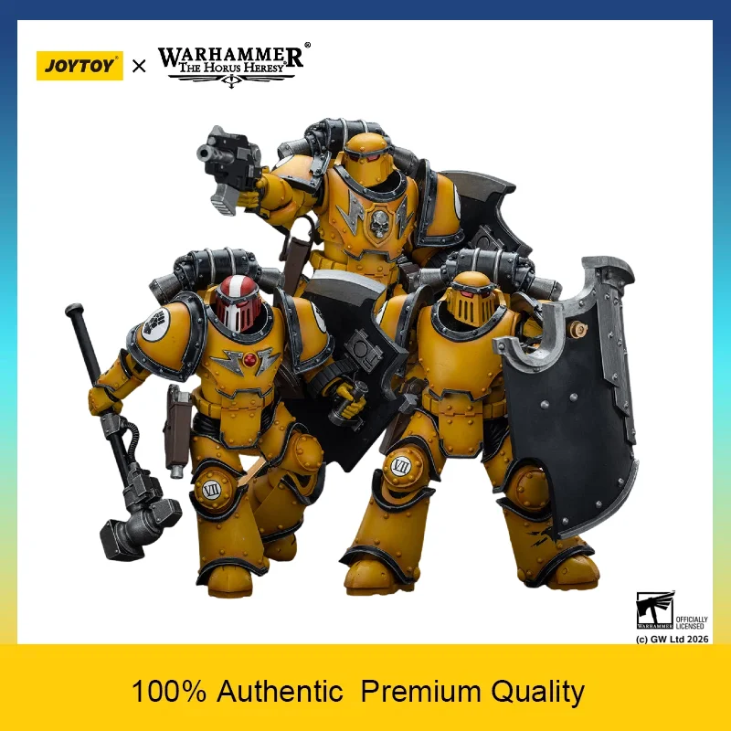 JOYTOY Warhammer 30K The Horus Heresy 1/18 Imperial Fists MkIII Breacher Squad 3PCS Articulated Collectible Action Figures Set
JOYTOY Warhammer 30K The Horus Heresy 1/18 Imperial Fists MkIII Breacher Squad 3PCS Articulated Collectible Action Figures Set