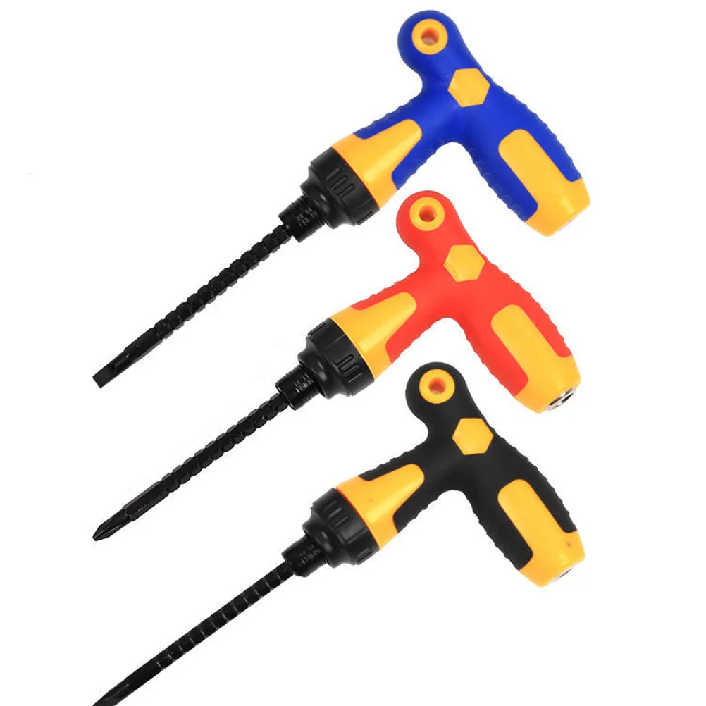 Multi Use Screwdriver T Shaped Handle Telescopic Extension Adjustable Bit Holder Ratchet Rotation Random Color
Multi Use Screwdriver T Shaped Handle Telescopic Extension Adjustable Bit Holder Ratchet Rotation Random Color