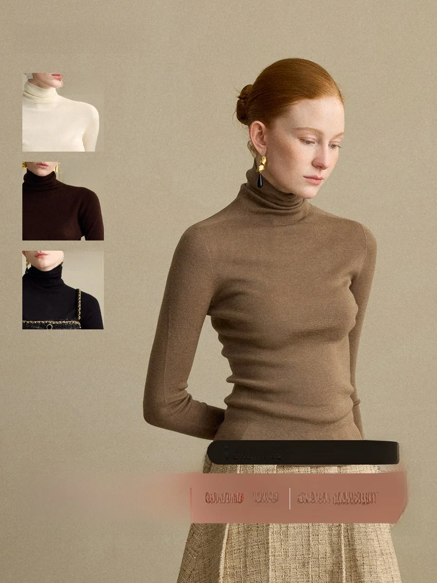 Однотонный приталенный шерстяной свитер с высоким воротником и длинными рукавами для женщин, модный французский стиль, вязаный свитер на осенний сезон
Однотонный приталенный шерстяной свитер с высоким воротником и длинными рукавами для женщин, модный французский стиль, вязаный свитер на осенний сезон