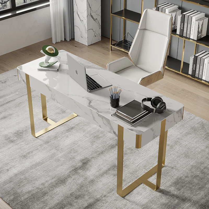 Light luxury desk, modern simple rock slab desk design, model room, computer desk, bedroom study, writing desk
Light luxury desk, modern simple rock slab desk design, model room, computer desk, bedroom study, writing desk
