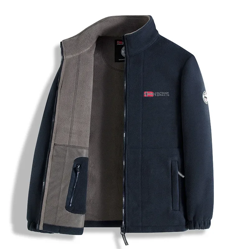 Functional outdoor cold protection Big size Autumn and winter warm fleece fleece fleece jacket trendy and fashionable men top
Functional outdoor cold protection Big size Autumn and winter warm fleece fleece fleece jacket trendy and fashionable men top