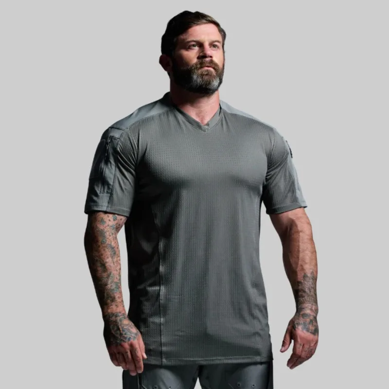 Men's Tactical Short Sleeved Quick Drying T-shirt Seal Style Outdoor V-neck Breathable Sweat Absorbing Shirt Casual Sports Top
Men's Tactical Short Sleeved Quick Drying T-shirt Seal Style Outdoor V-neck Breathable Sweat Absorbing Shirt Casual Sports Top