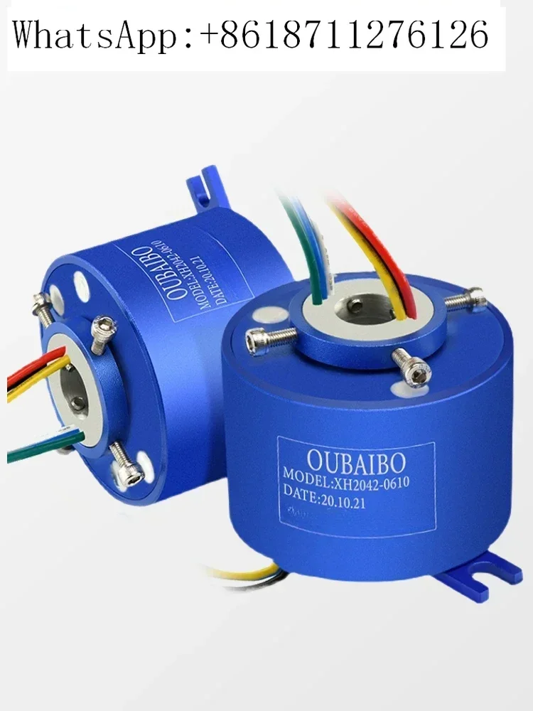 Conductive slip ring through hole hollow conductive ring high-speed rotary joint motor brush set
Conductive slip ring through hole hollow conductive ring high-speed rotary joint motor brush set