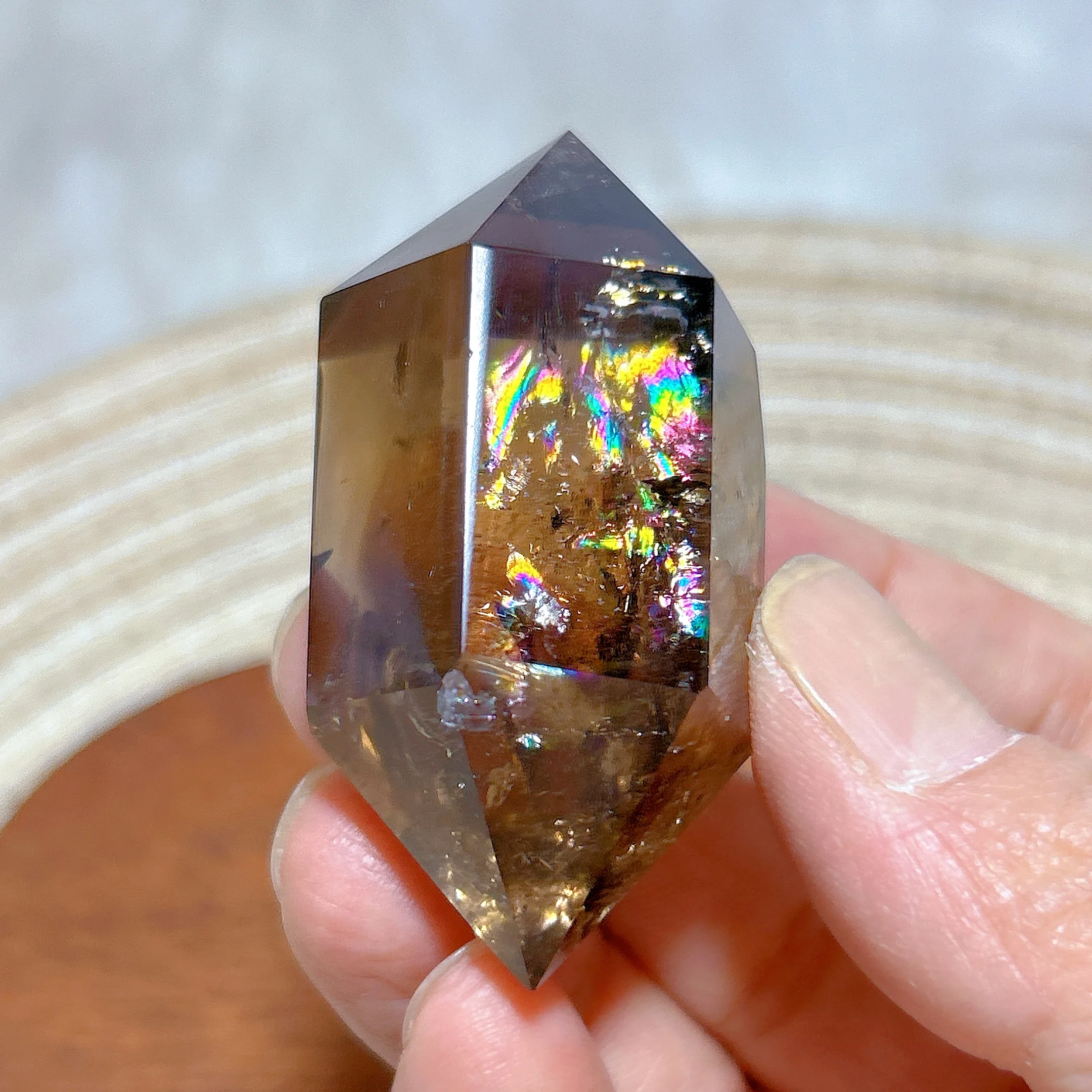 Healing Natural Crystal Smokey Quartz Double Point Tower High Quality Brazil Rainbow Gemstones Mineral Home Decoration Gift
Healing Natural Crystal Smokey Quartz Double Point Tower High Quality Brazil Rainbow Gemstones Mineral Home Decoration Gift