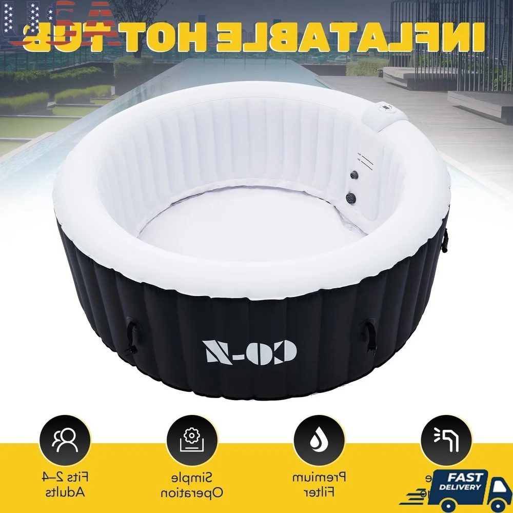 Inflatable Hot Tub 6ft Portable Spa with 120 Jets Cover Pump 1350W Heating Easy Setup 4 Adults Indoor Outdoor Relaxation
Inflatable Hot Tub 6ft Portable Spa with 120 Jets Cover Pump 1350W Heating Easy Setup 4 Adults Indoor Outdoor Relaxation