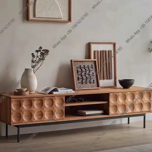 Nordic solid wood TV cabinet French vintage solid wood storage cabinet vintage style storage cabinet living room
Nordic solid wood TV cabinet French vintage solid wood storage cabinet vintage style storage cabinet living room