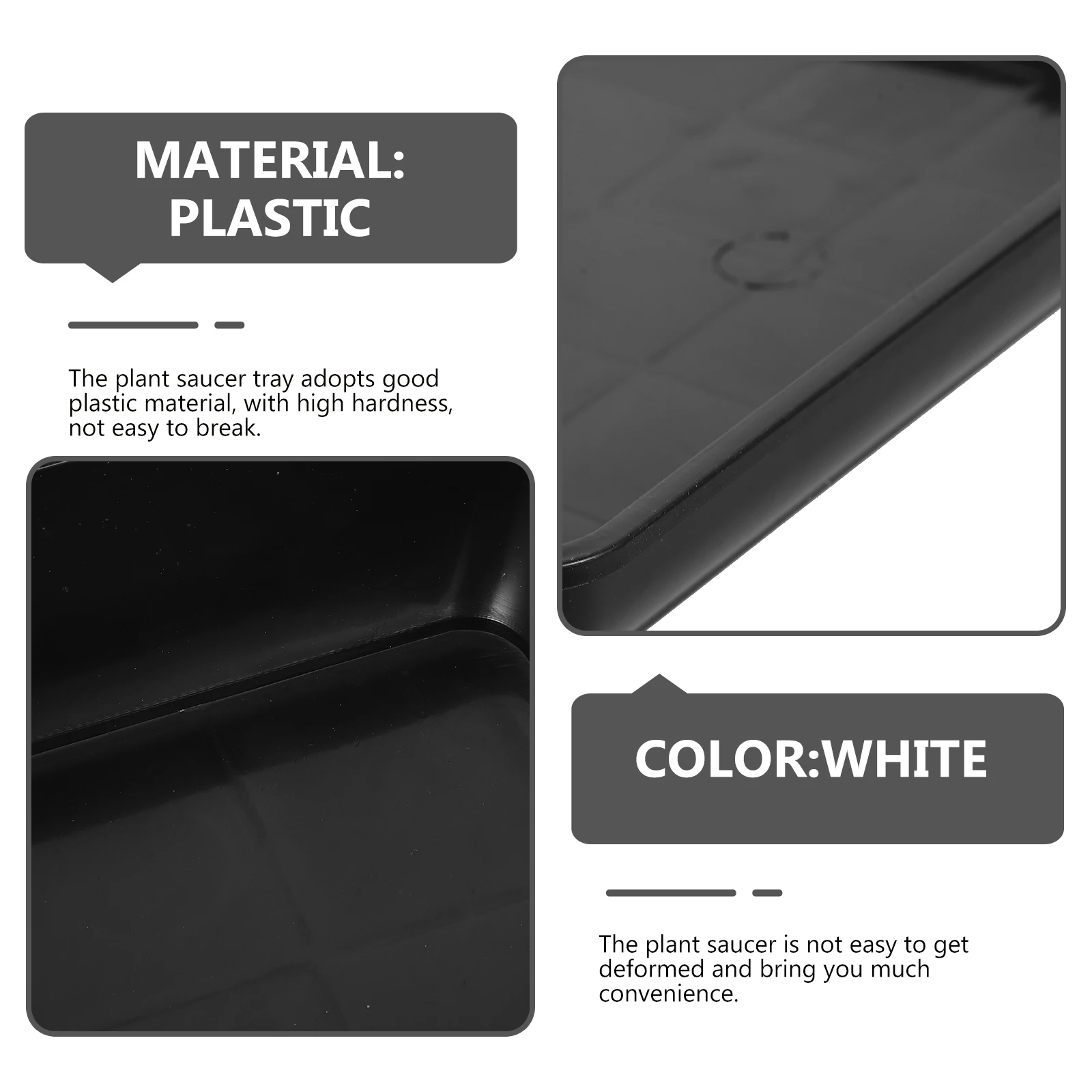 4pcs Plant Saucers For Indoor Outdoor Plastic Flower Pot Trays Drainage Water Catcher Drip Trays For Potted Plants Leak-Proof
4pcs Plant Saucers For Indoor Outdoor Plastic Flower Pot Trays Drainage Water Catcher Drip Trays For Potted Plants Leak-Proof