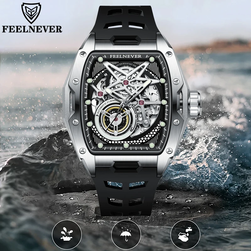 FeelNever Mechanical Watches for Men Luxury Skeleton Casual Sapphire Crystal Waterproof Japanese Citizen Movement 82S0 Man Watch
FeelNever Mechanical Watches for Men Luxury Skeleton Casual Sapphire Crystal Waterproof Japanese Citizen Movement 82S0 Man Watch
