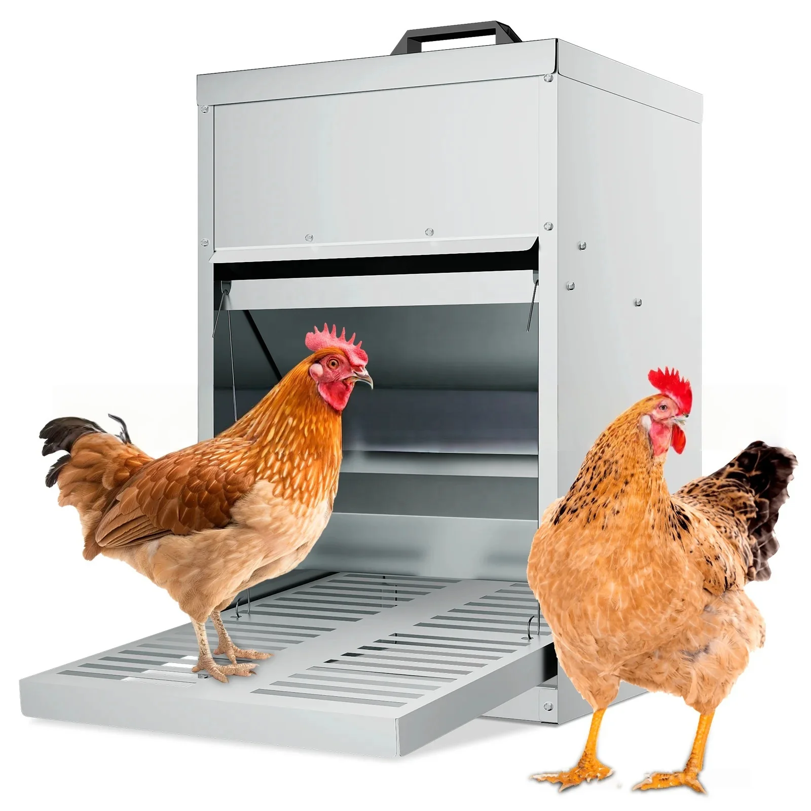 Automatic Treadle Chicken Feeder Pet Feeder Galvanized Steel Duck Feeder with Weatherproof Coop Food Dispenser for Chicken Pet
Automatic Treadle Chicken Feeder Pet Feeder Galvanized Steel Duck Feeder with Weatherproof Coop Food Dispenser for Chicken Pet