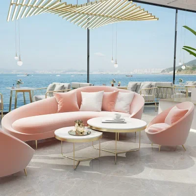 Nordic office fabric sofa coffee table combination wrought iron reception room lazy small sofa
Nordic office fabric sofa coffee table combination wrought iron reception room lazy small sofa