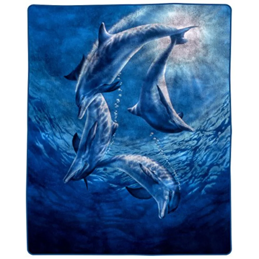 92"x80" Weighted Blanket with Ocean Dolphins Pattern- Plush Thick 8 Pound Faux Mink Soft Fuzzy Blanket for Couch Sofa and Bed
92"x80" Weighted Blanket with Ocean Dolphins Pattern- Plush Thick 8 Pound Faux Mink Soft Fuzzy Blanket for Couch Sofa and Bed