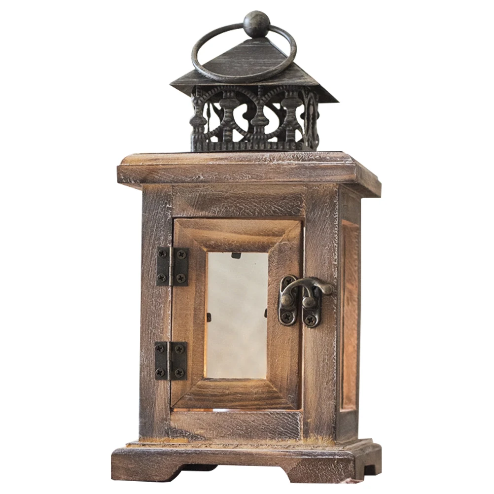 Retro Lantern Compact Desktop Wood Iron Holder C Decorative Lantern Adornment Wind Lamp Centerpiece Home DormAccessory
Retro Lantern Compact Desktop Wood Iron Holder C Decorative Lantern Adornment Wind Lamp Centerpiece Home DormAccessory