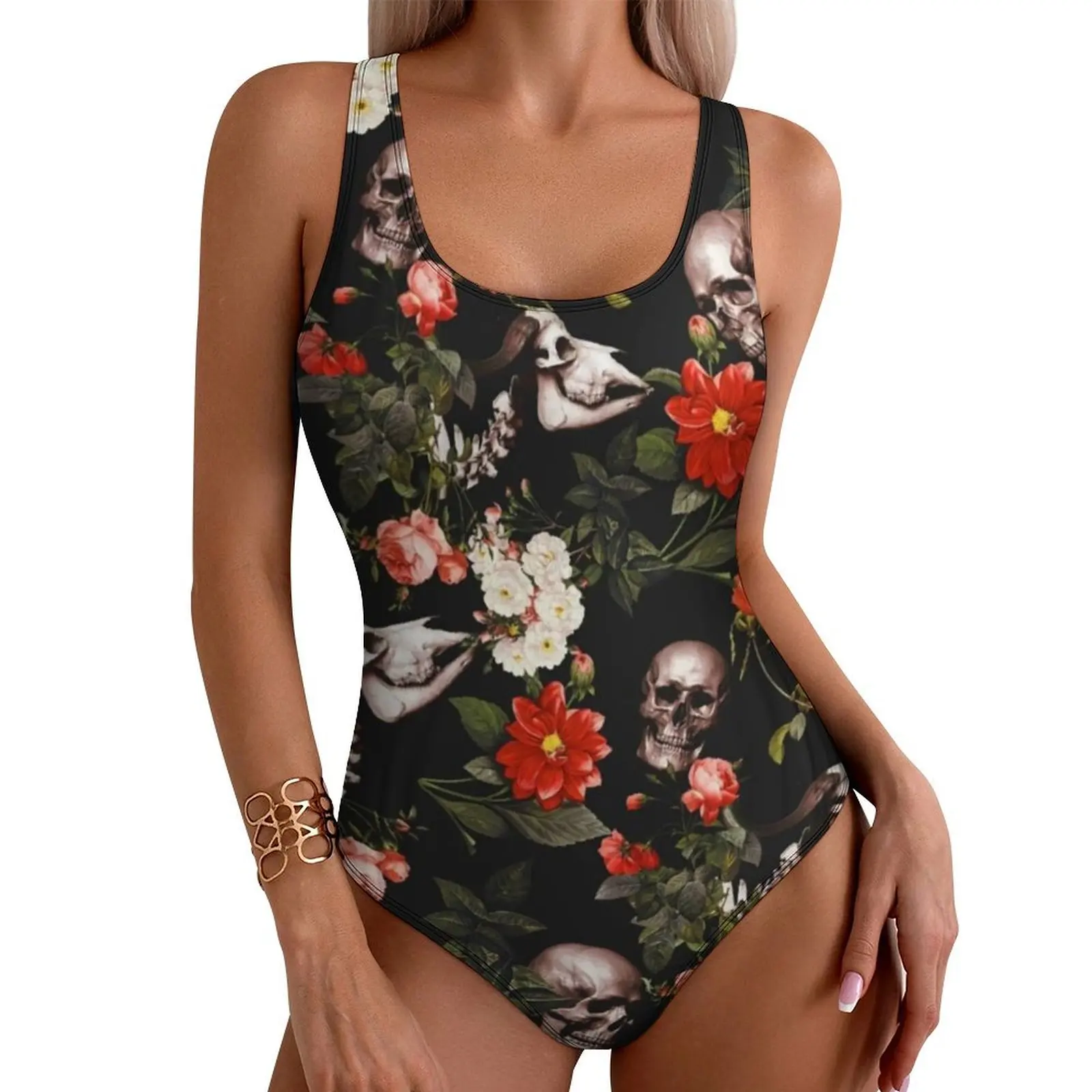 Skull Pattern Swimsuit Garden Floral Print One Piece Swimwear Push Up Sweet Bathing Suits Sexy Holiday Swim Design Swimsuits
Skull Pattern Swimsuit Garden Floral Print One Piece Swimwear Push Up Sweet Bathing Suits Sexy Holiday Swim Design Swimsuits