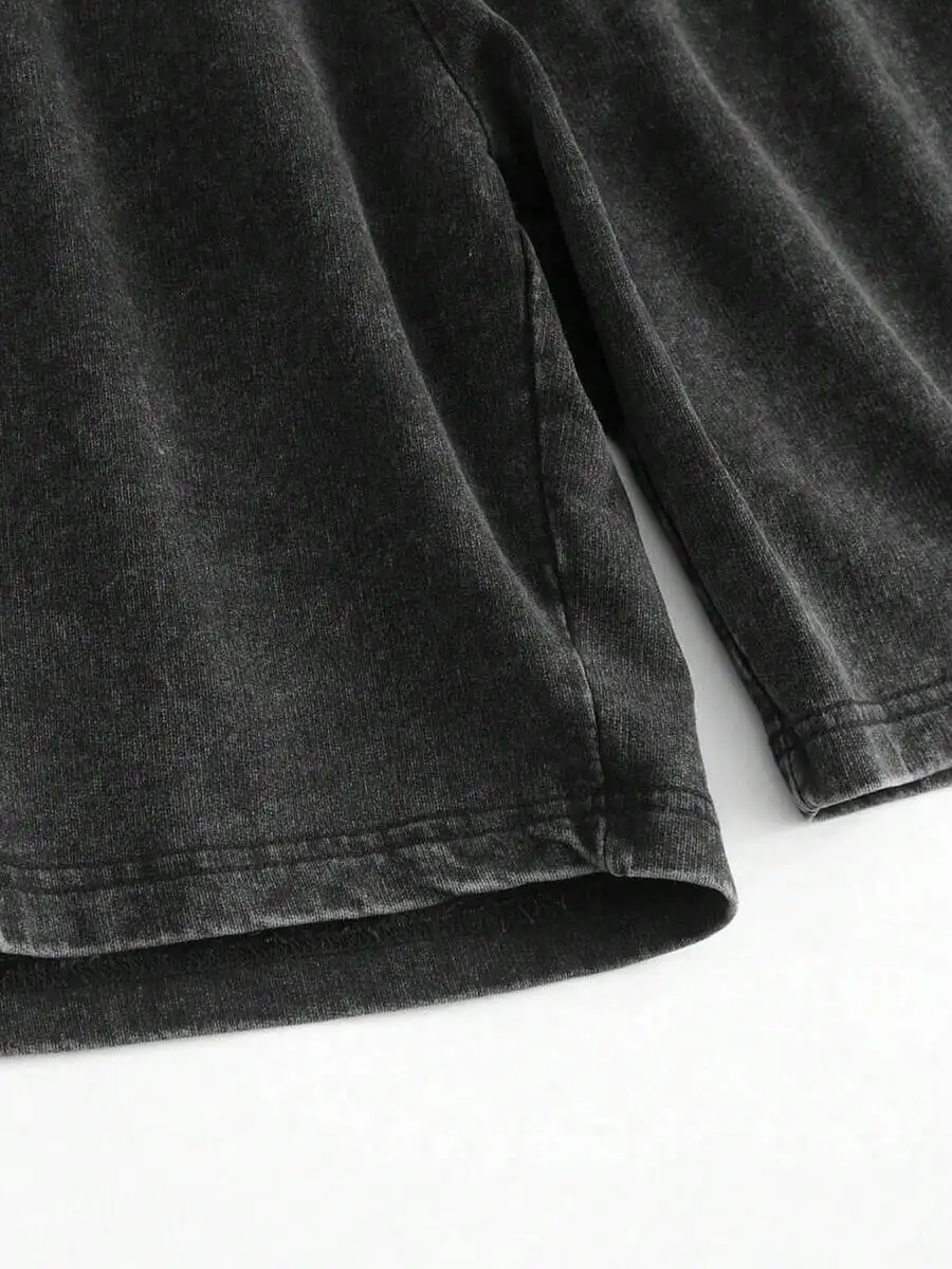 Men’s 100% Cotton Vintage-Washed Drawstring Shorts With Gothic Punk Y2K Streetwear Design, Casual Summer Bottoms
Men’s 100% Cotton Vintage-Washed Drawstring Shorts With Gothic Punk Y2K Streetwear Design, Casual Summer Bottoms