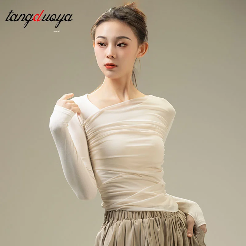 Новый костюм для современного танца, танцевальный костюм, базовый тренировочный костюм для классического танца, свободный верх, йога, тест на сцене танцевального искусства
Новый костюм для современного танца, танцевальный костюм, базовый тренировочный костюм для классического танца, свободный верх, йога, тест на сцене танцевального искусства