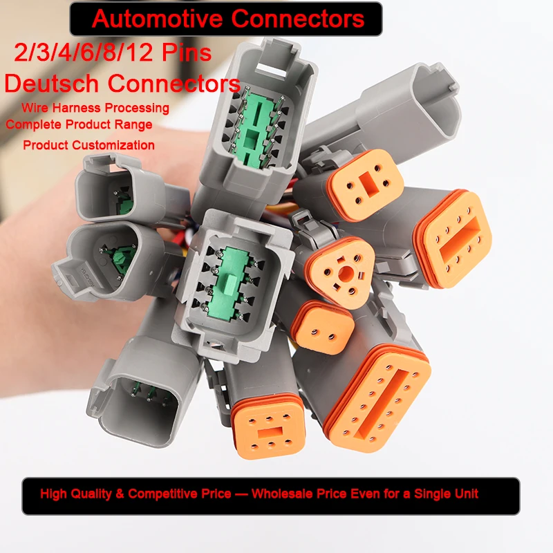 1 Pcs Deutsch DT Connector With 16cm Wiring Harness DT06-2S/DT04-2P 2P 3P 4P 6P 8P 12P Waterproof Electrical Connector
1 Pcs Deutsch DT Connector With 16cm Wiring Harness DT06-2S/DT04-2P 2P 3P 4P 6P 8P 12P Waterproof Electrical Connector