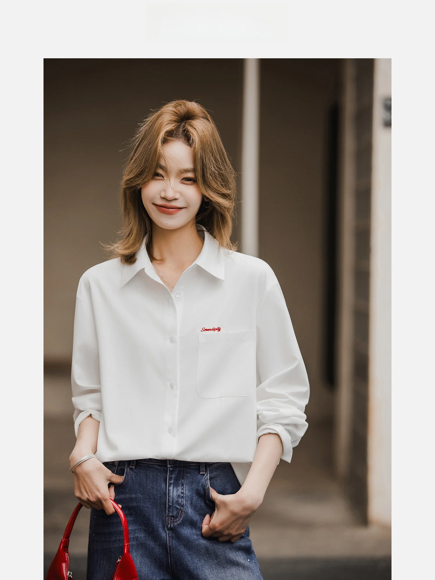 Sketch Embroidered Modal White Loose Collar Shirt Women's Spring Summer New Style Casual Loose Fit Long Sleeve Casual Shirt
Sketch Embroidered Modal White Loose Collar Shirt Women's Spring Summer New Style Casual Loose Fit Long Sleeve Casual Shirt