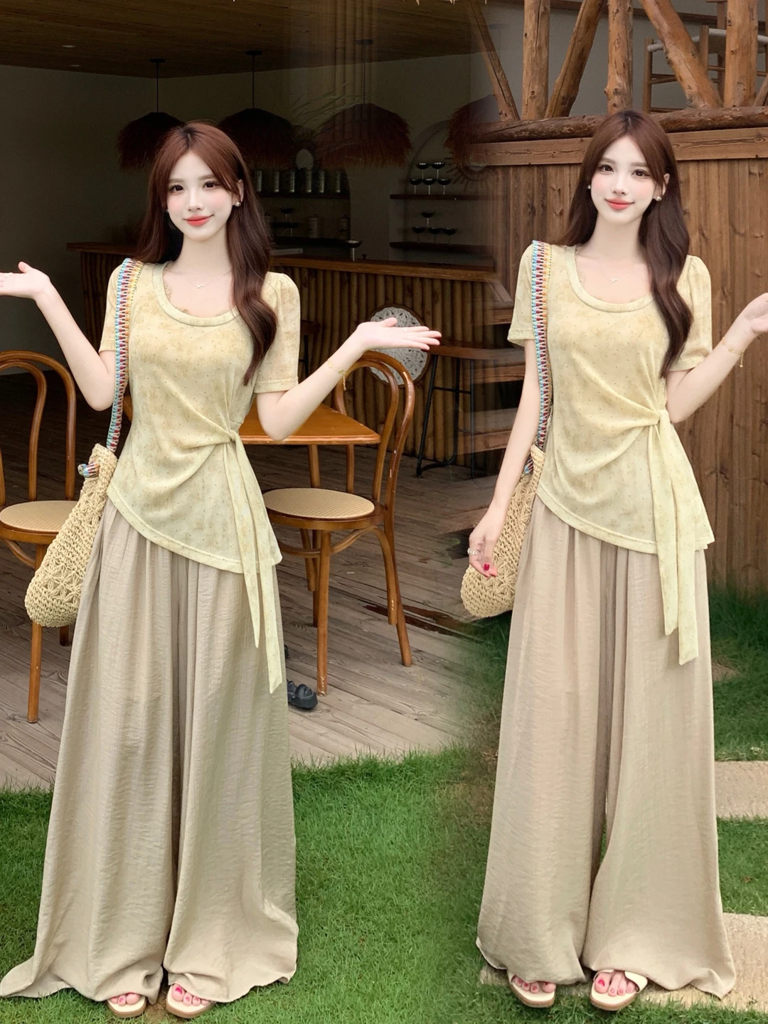 plus Size Casual Fashionable Summer New Arrival Commute Style Light Maturity T-Shirt Wide Leg Pants Two Piece Set
plus Size Casual Fashionable Summer New Arrival Commute Style Light Maturity T-Shirt Wide Leg Pants Two Piece Set