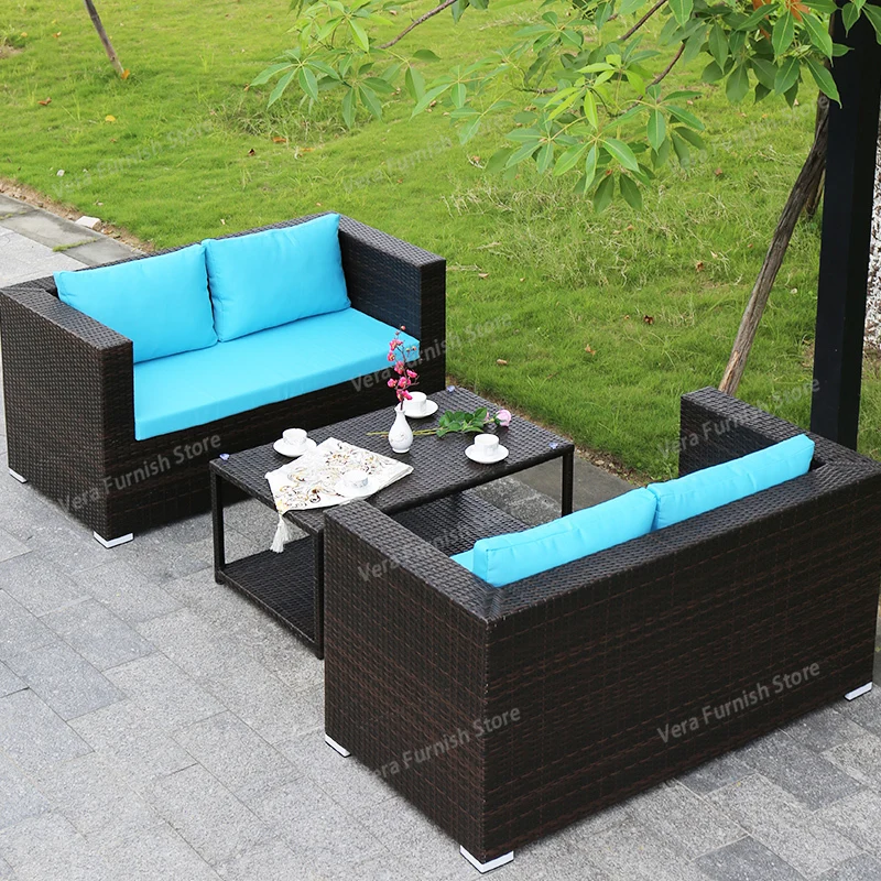 Outdoor Living Room Garden Sofas Leisure Simple Lawn Terrace Garden Sofas Villa Plastic Rattan Furniture Садовый Диван MHHYSF
Outdoor Living Room Garden Sofas Leisure Simple Lawn Terrace Garden Sofas Villa Plastic Rattan Furniture Садовый Диван MHHYSF