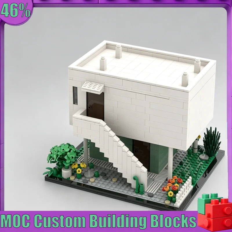NEW 965PCS Villa Savoye Gardener House MOC Model Custom Puzzle Architecture DIY Assembly Educational Toy Gift Collection Blocks
NEW 965PCS Villa Savoye Gardener House MOC Model Custom Puzzle Architecture DIY Assembly Educational Toy Gift Collection Blocks