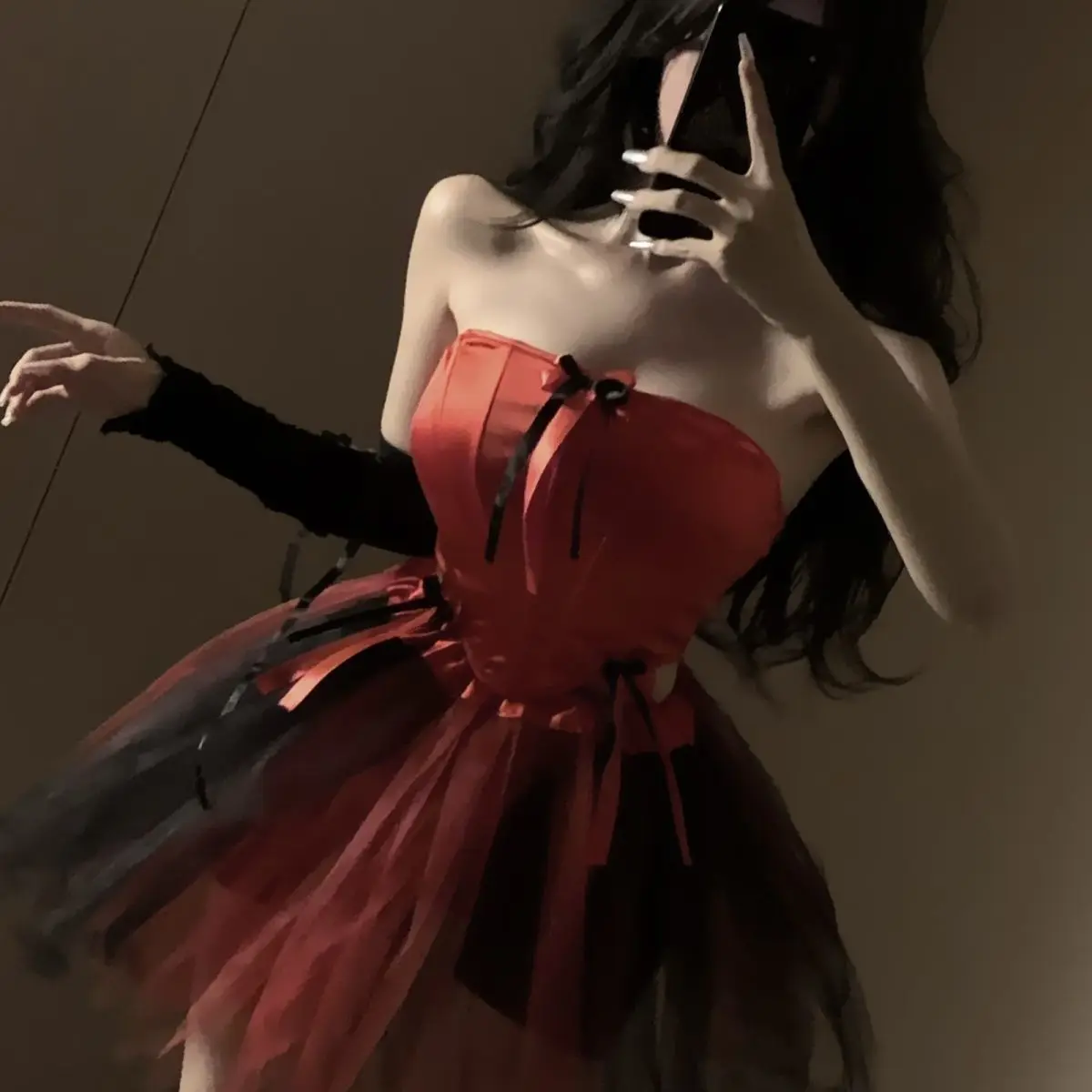 Gogo Dance New Red Angel Black Red Knot Devil Maid Costume for Bars Nightclubs Halloween Party Women's Stage Wear
Gogo Dance New Red Angel Black Red Knot Devil Maid Costume for Bars Nightclubs Halloween Party Women's Stage Wear