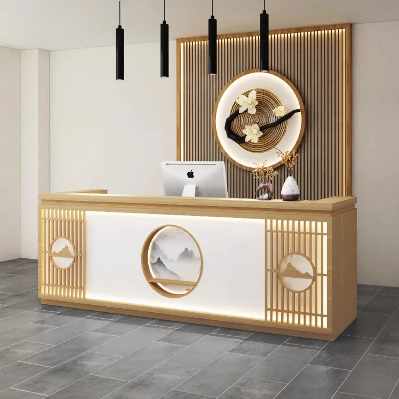 Long Reception Desk Luxury Counter Wooden Office Shop Gaming Cashiers Reception Desks Lectern Rangement Bureau Modern Furniture
Long Reception Desk Luxury Counter Wooden Office Shop Gaming Cashiers Reception Desks Lectern Rangement Bureau Modern Furniture