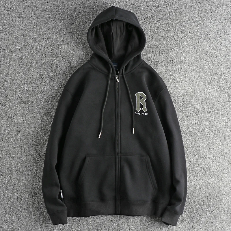 American Style Hooded Sweatshirt Men's Winter New Thickened Warm Casual Open Cardigan Jacket Embroidered Letters Fleece Lined
American Style Hooded Sweatshirt Men's Winter New Thickened Warm Casual Open Cardigan Jacket Embroidered Letters Fleece Lined