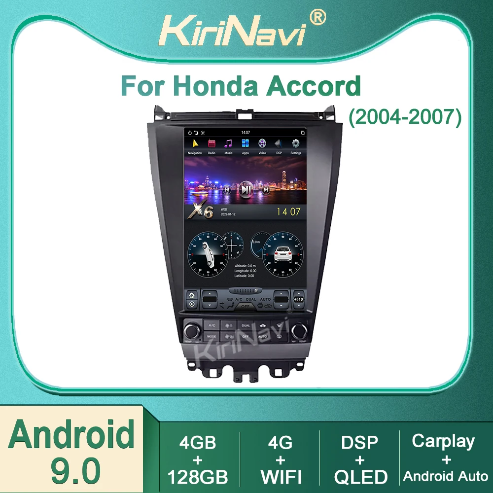 Автомагнитола Kirinavi для Honda Accord 2004-2007 Android 9,0, автомобильное радио, DVD, мультимедийный видеоплеер, Авторадио, стерео, автонавигация, GPS, DSP
Автомагнитола Kirinavi для Honda Accord 2004-2007 Android 9,0, автомобильное радио, DVD, мультимедийный видеоплеер, Авторадио, стерео, автонавигация, GPS, DSP