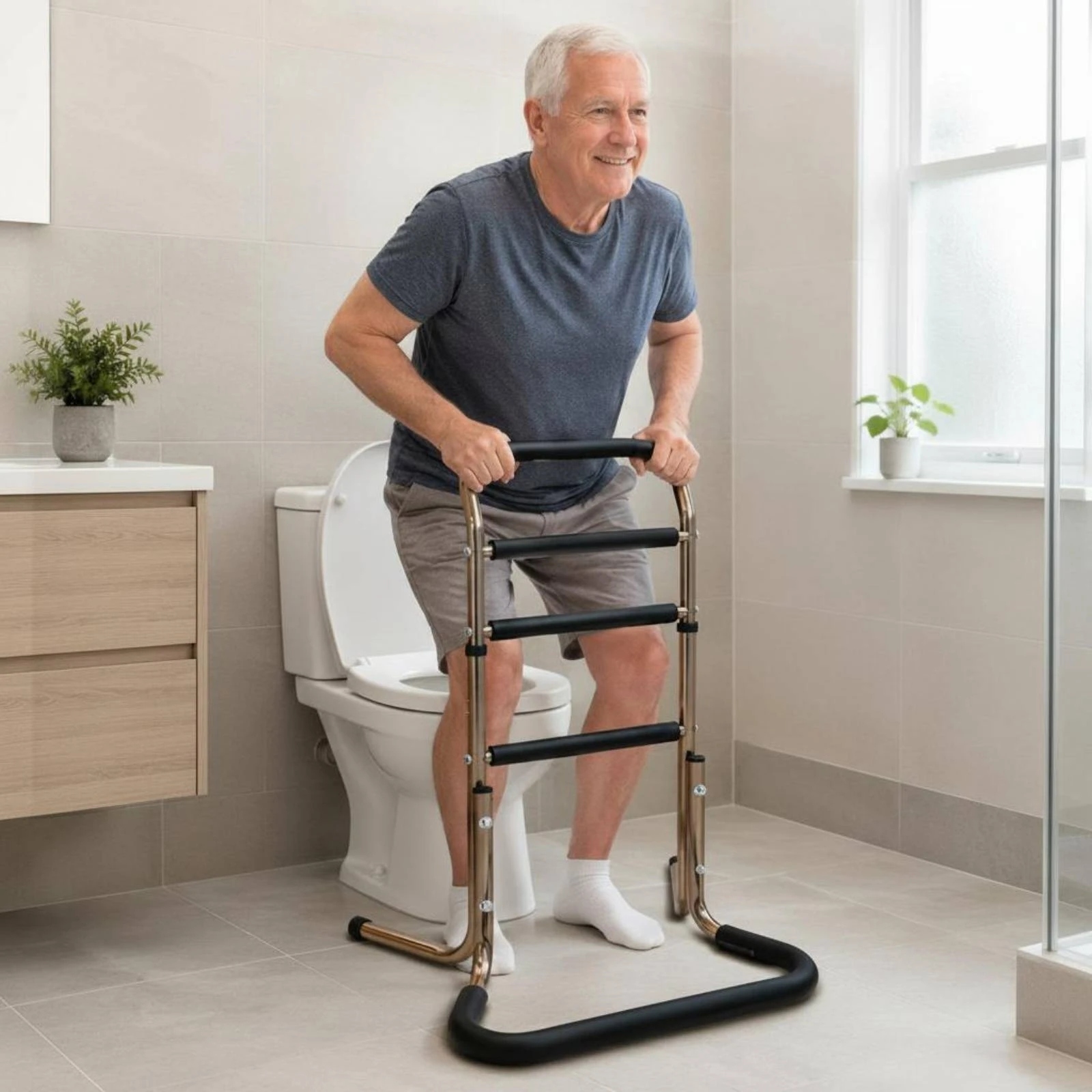Standing Assist Frame Aluminum Alloy Stand Assist Rail Sit to Stand Support Lightweight Assistive Device High Load Capacity
Standing Assist Frame Aluminum Alloy Stand Assist Rail Sit to Stand Support Lightweight Assistive Device High Load Capacity