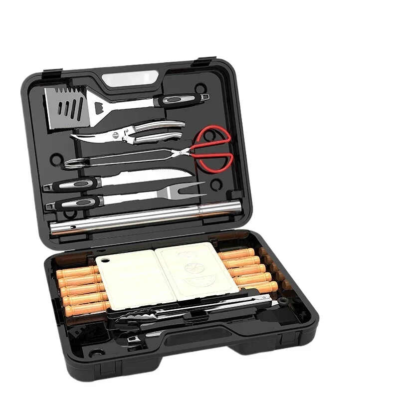 Портативный набор для барбекю из нержавеющей стали
Портативный набор для барбекю из нержавеющей стали