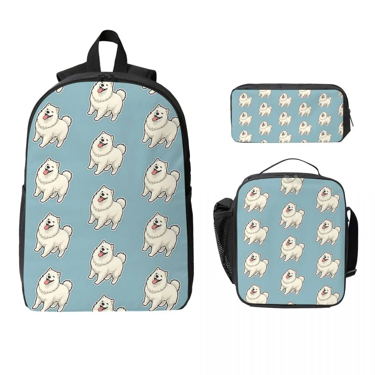 MaleBoy Samoyed Design For Dog Lovers Backpack Student BookBag School Bag Shoulder Bags 3ps Insulated Lunch Bag Pencil Case
MaleBoy Samoyed Design For Dog Lovers Backpack Student BookBag School Bag Shoulder Bags 3ps Insulated Lunch Bag Pencil Case
